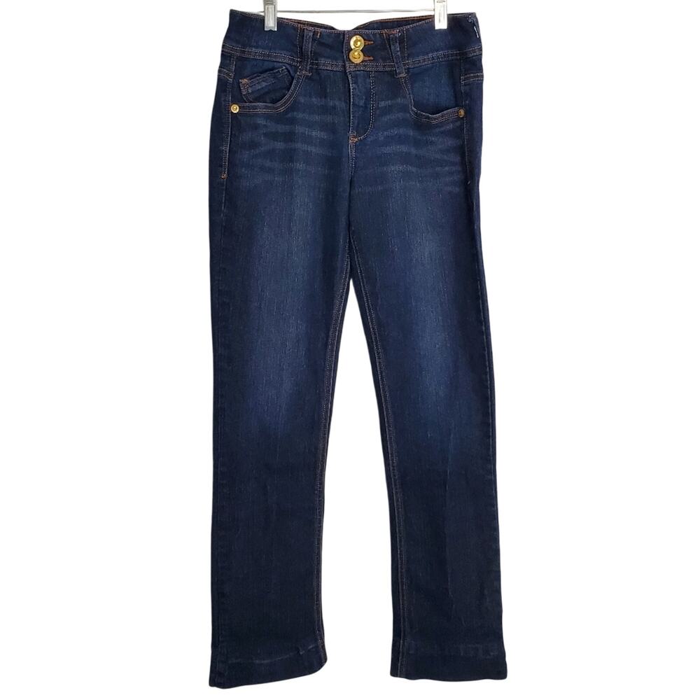 Artisan Crafted for Democracy Womens Straight Leg Dark Blue Jeans Size 6 READ